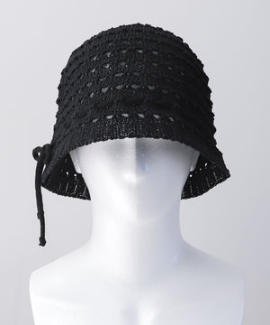 リボンクロシェハット