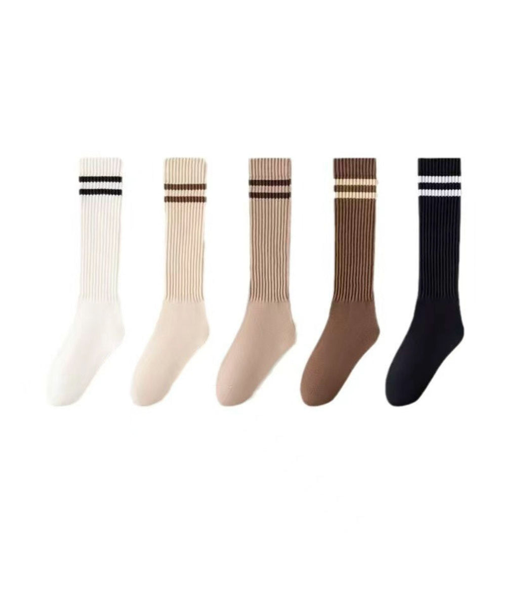 ラインリブハイソックス(23-25cm)