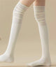 クシュクシュニーハイソックス(23-25cm)/ホワイト