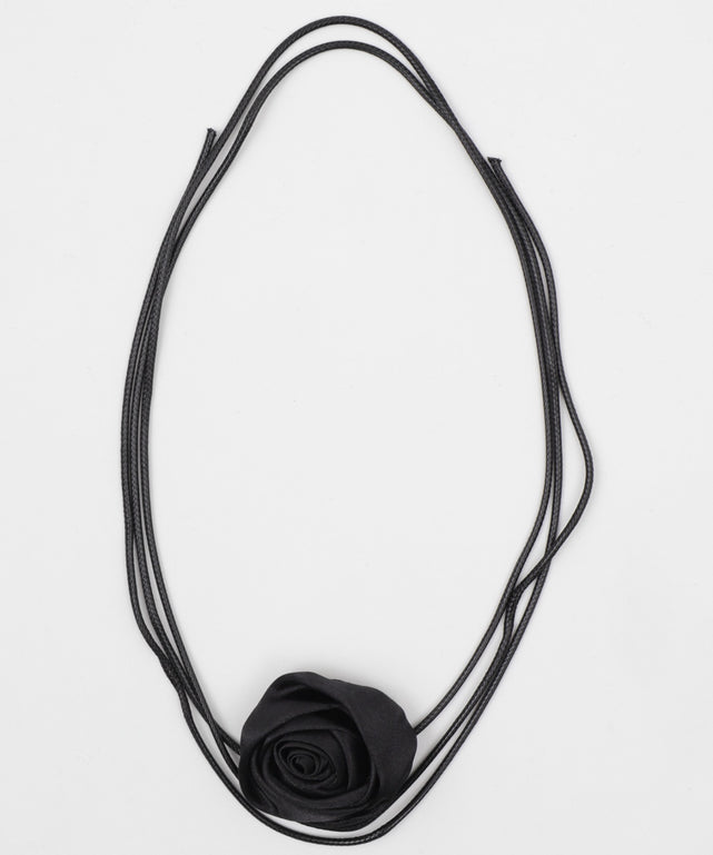 Lローズナローチョーカー/ブラック