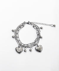 Lハートアソートチェーンブレス