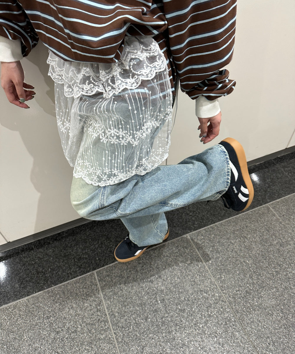 レースリボンラップスカート