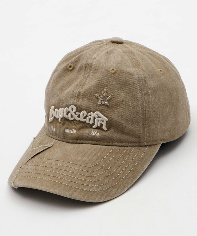 3Dロゴスターパッチキャップ/ベージュ