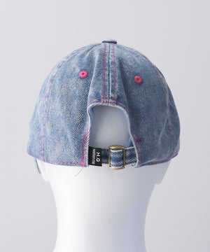 ハートフリンジ刺繍キャップ