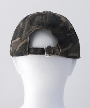 刺繍カモフラキャップ
