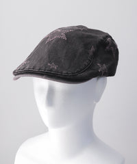 スター刺繍ピグメントハンチング