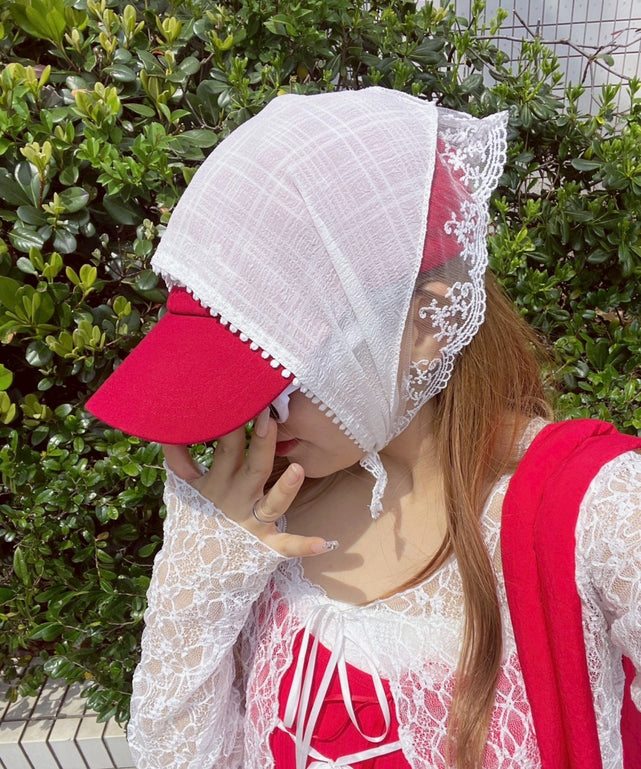 チェックレースバブーシュカ