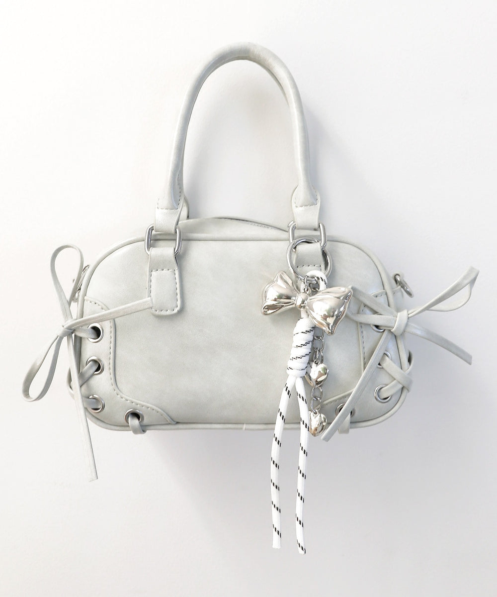 レースアップミニボストンショルダー