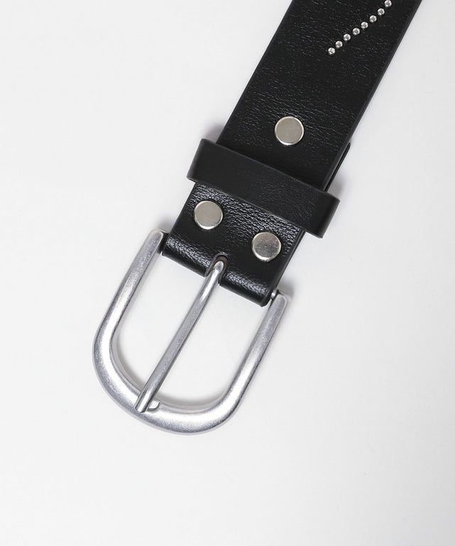 Lフラワーデザインスタッズベルト