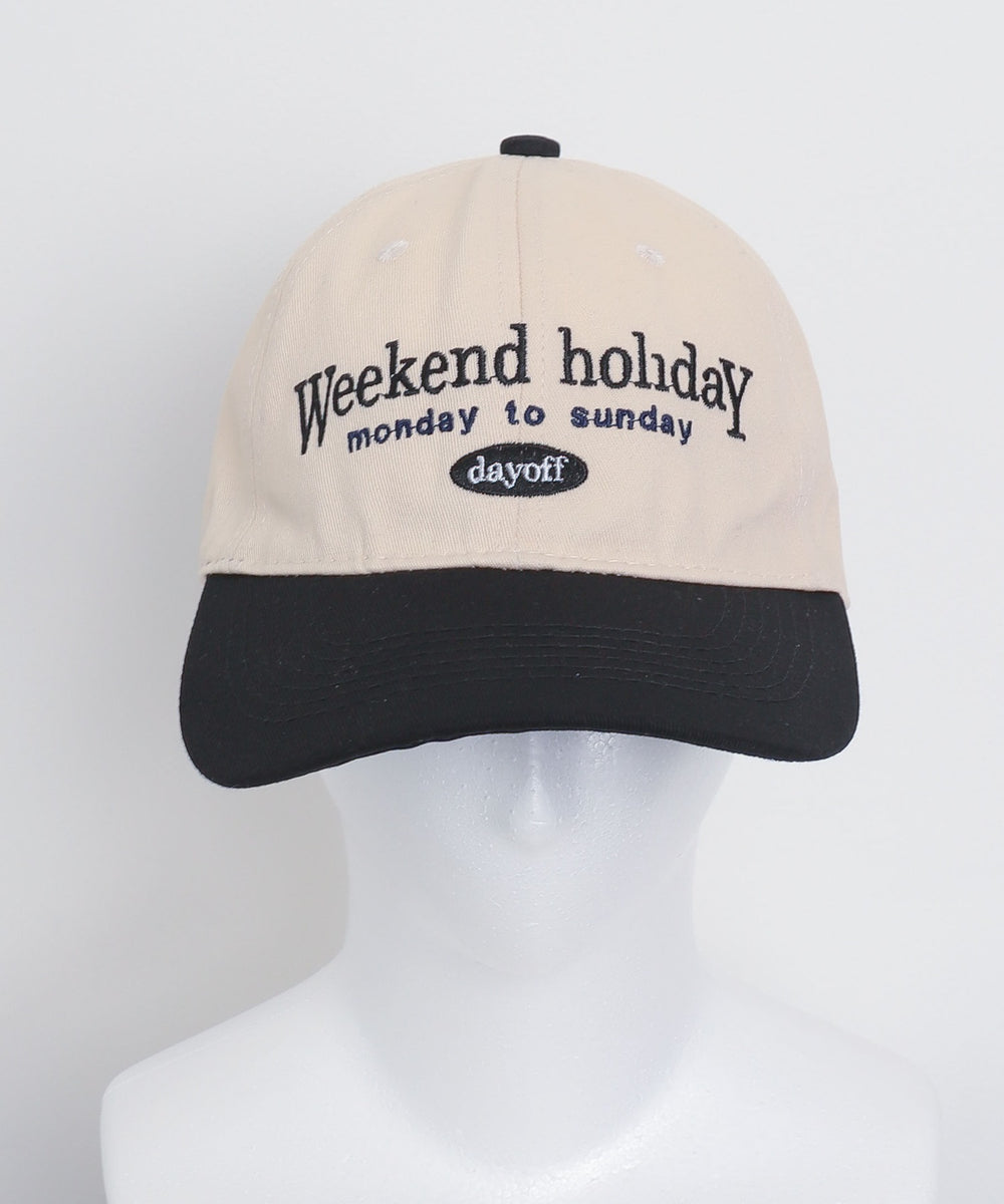 Lバイカラーロゴキャップ