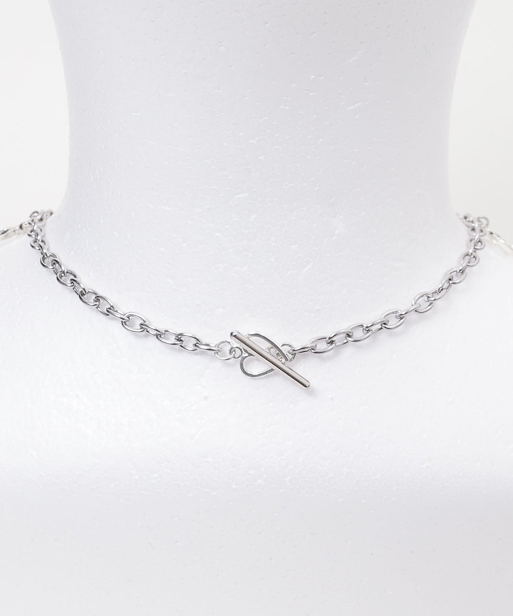 Lメタルチャームネックレス