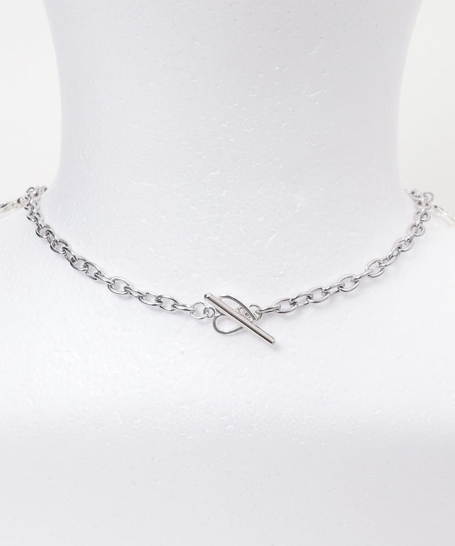 Lメタルチャームネックレス