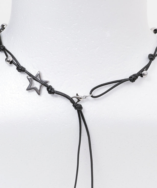 Lスターロープビーズネックレス