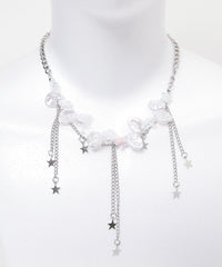 Lスターパールチェーンネックレス