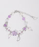 Lミックスモチーフビーズブレス/パープル