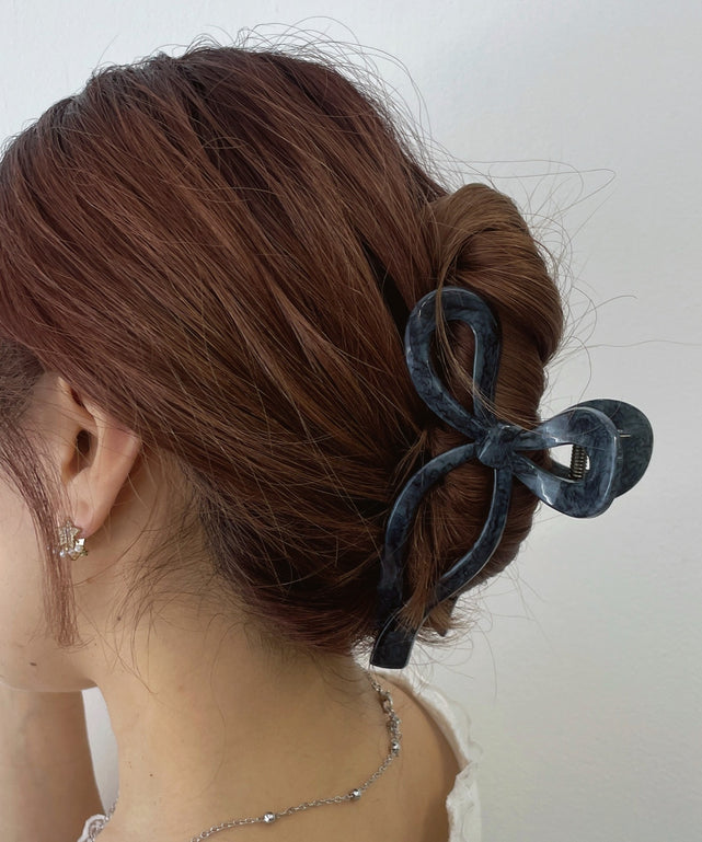 Lマーブルリボンバンス/Dグレー