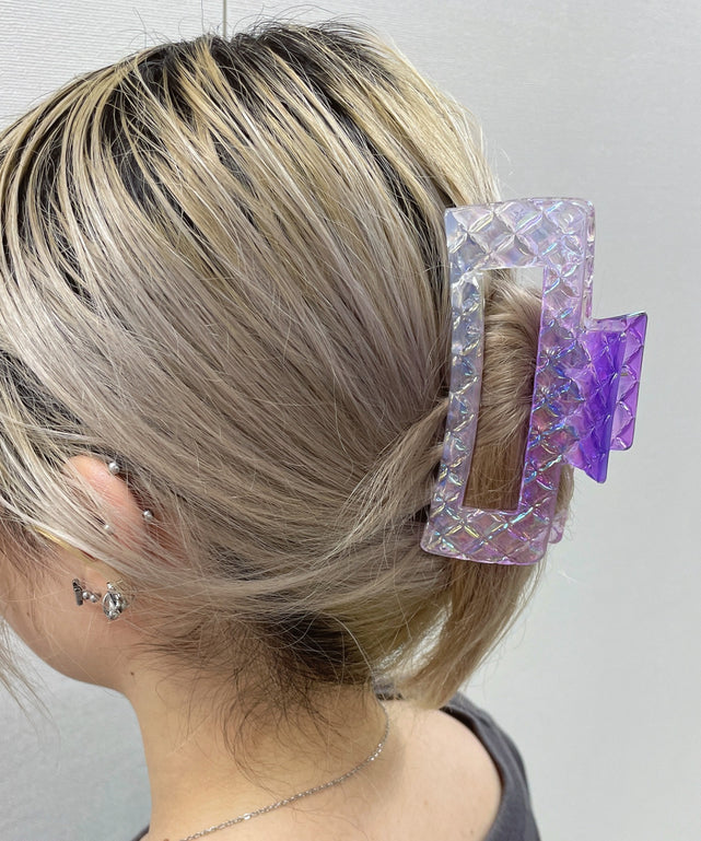 Lキラキラスクエアバンス/パープル