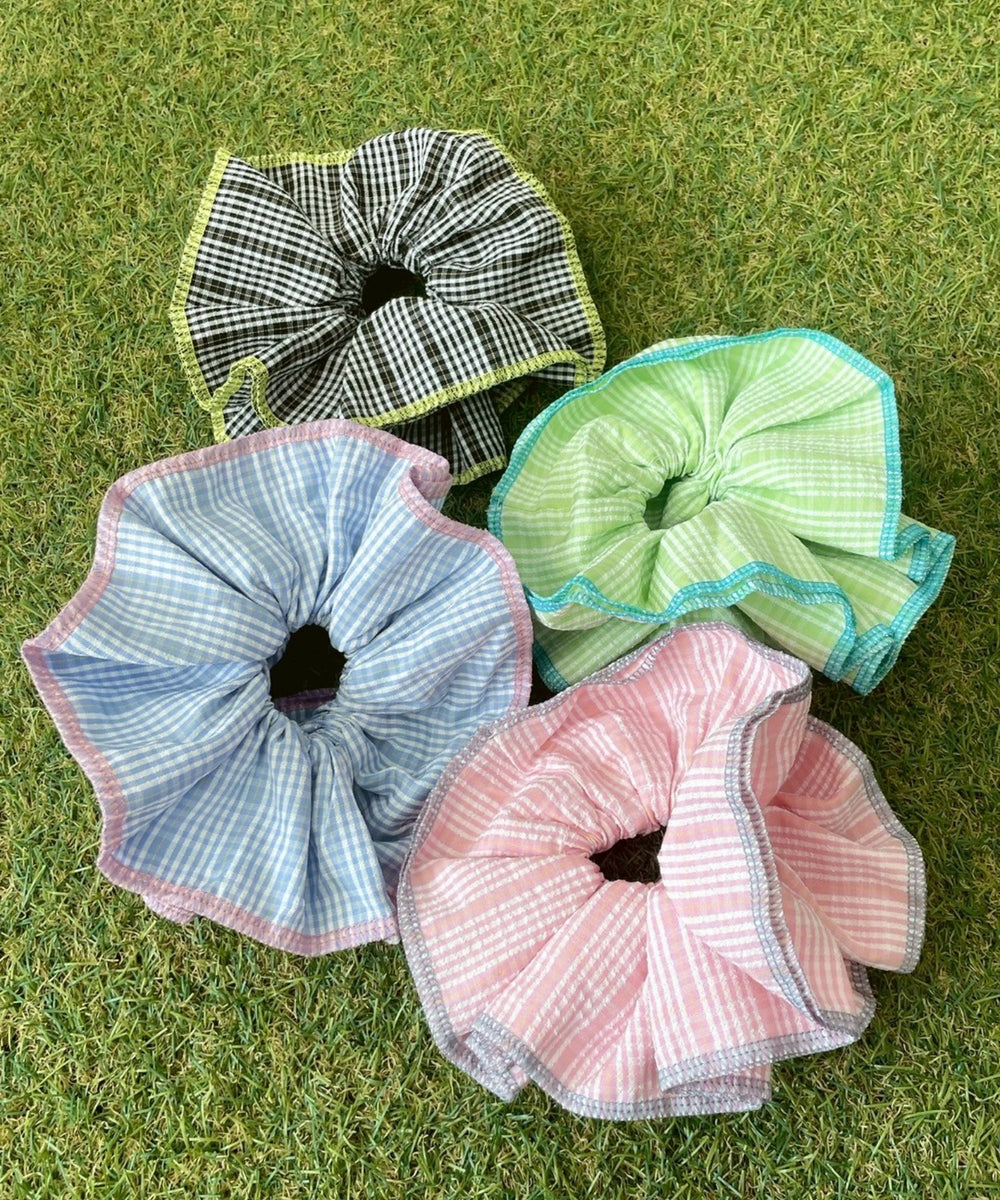 Lパイピングチェックシュシュ