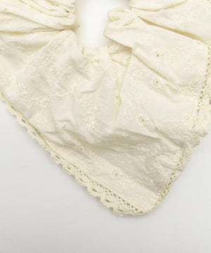 Lコットンレーススクエアシュシュ