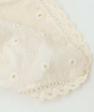 Lコットンレーススクエアシュシュ