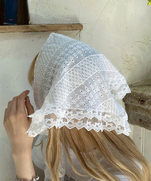 Waka♡レース被布 コットン刺繍レースベレー / ベレー帽 | エスニックファッション