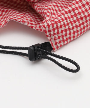 ギンガムチェックロゴキャップ