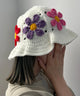 フラワーフリルニットハット