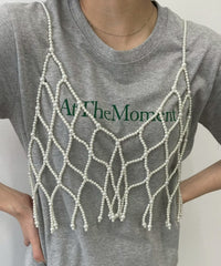 バックデザインビーズビスチェ