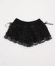 サイドリボンレースペチパンツ/ブラック