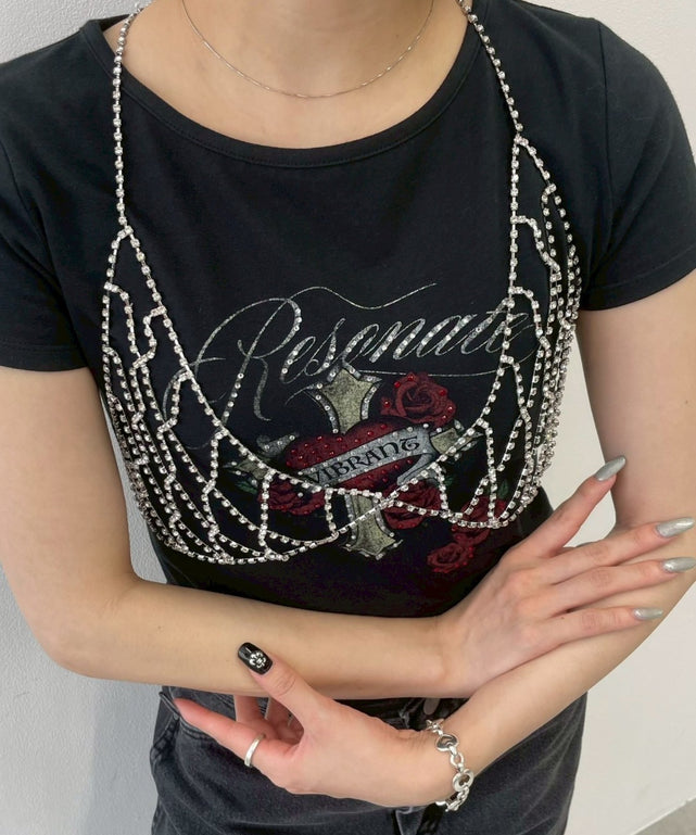 ストーンデザインビスチェ/柄１