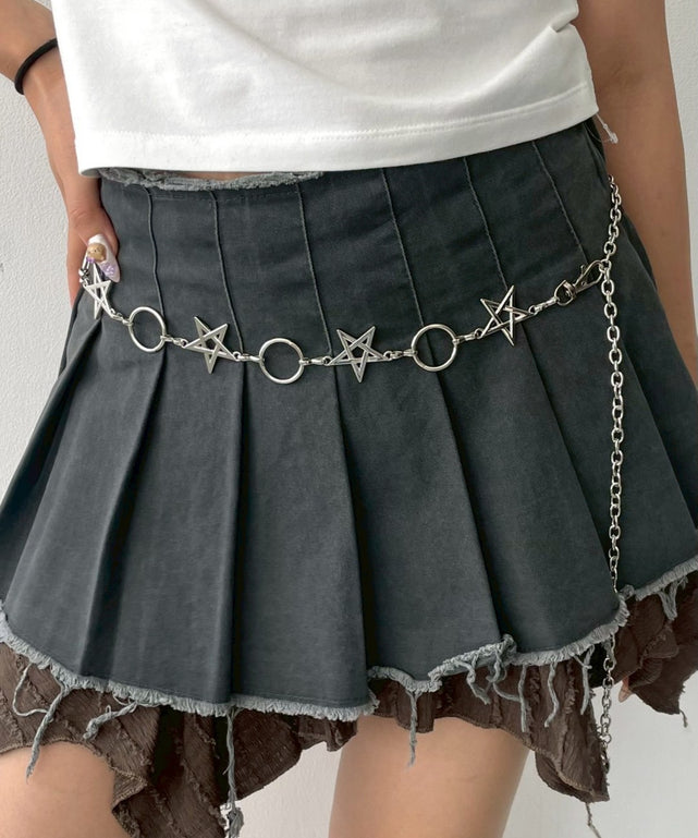 LMIXスターモチーフチェーンベルト/シルバー