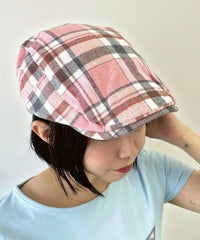 Lタータンチェックハンチング