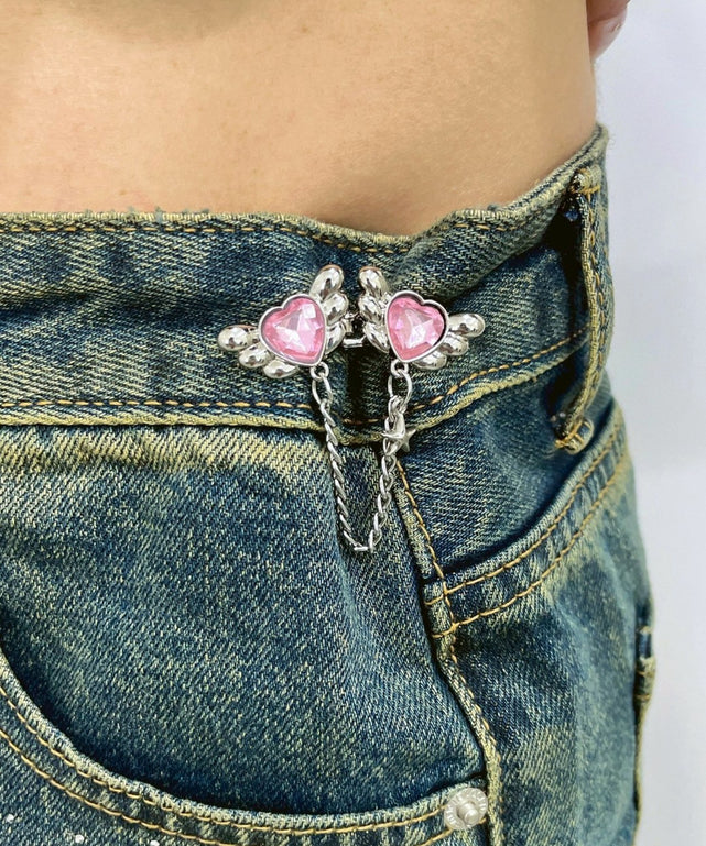 チェーン付きウエスト調節クリップ/柄1