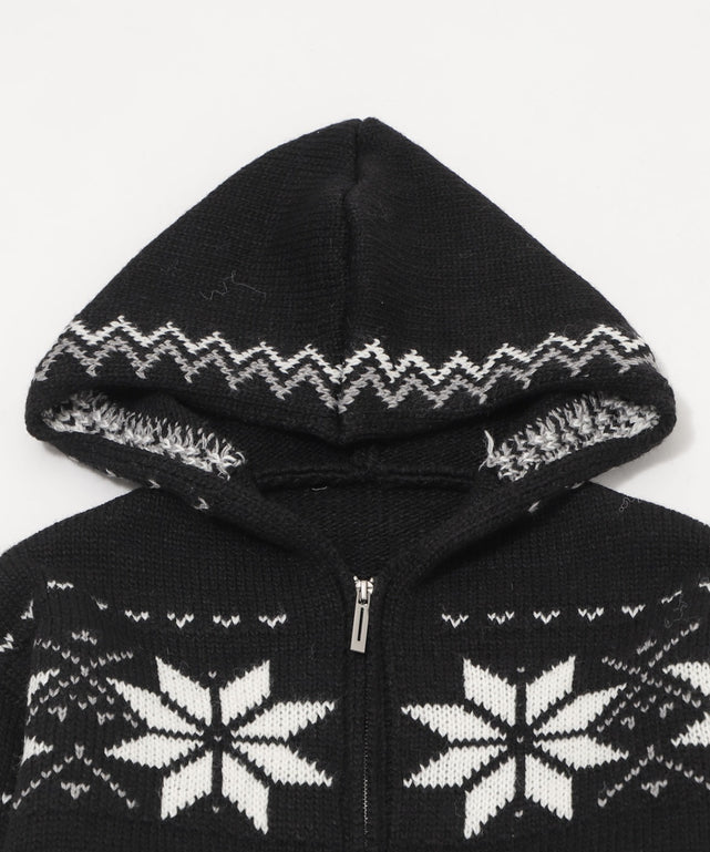 雪柄ZIPフードカーディガン｜WEGO（ウィゴー） – WEGO ONLINE STORE
