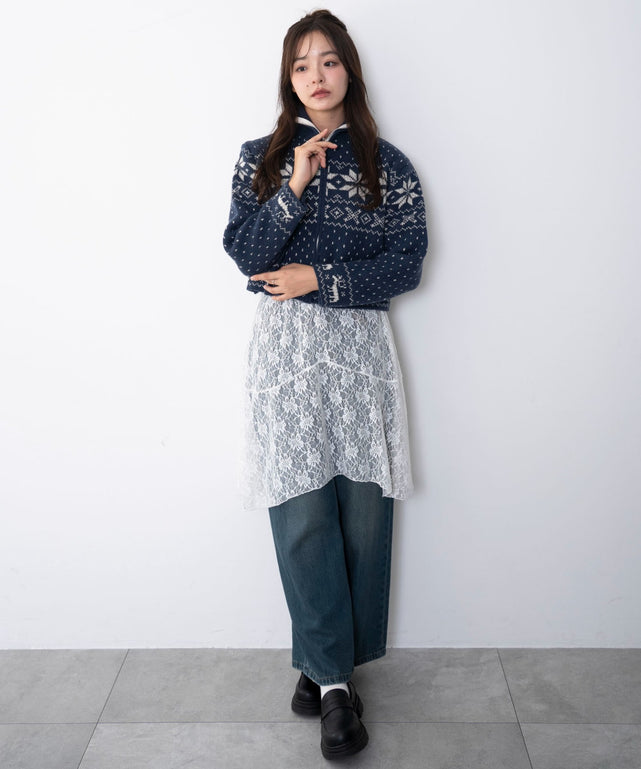 ブルー　モデル：165cm F着用