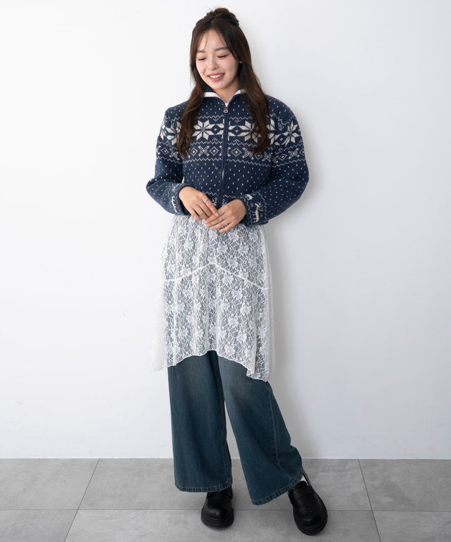 ブルー　モデル：165cm F着用