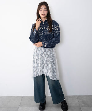 ブルー　モデル：165cm F着用