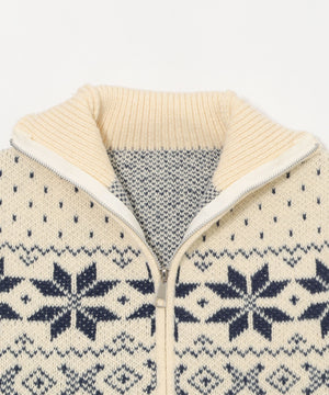 ユキガラダブルジップカーデ