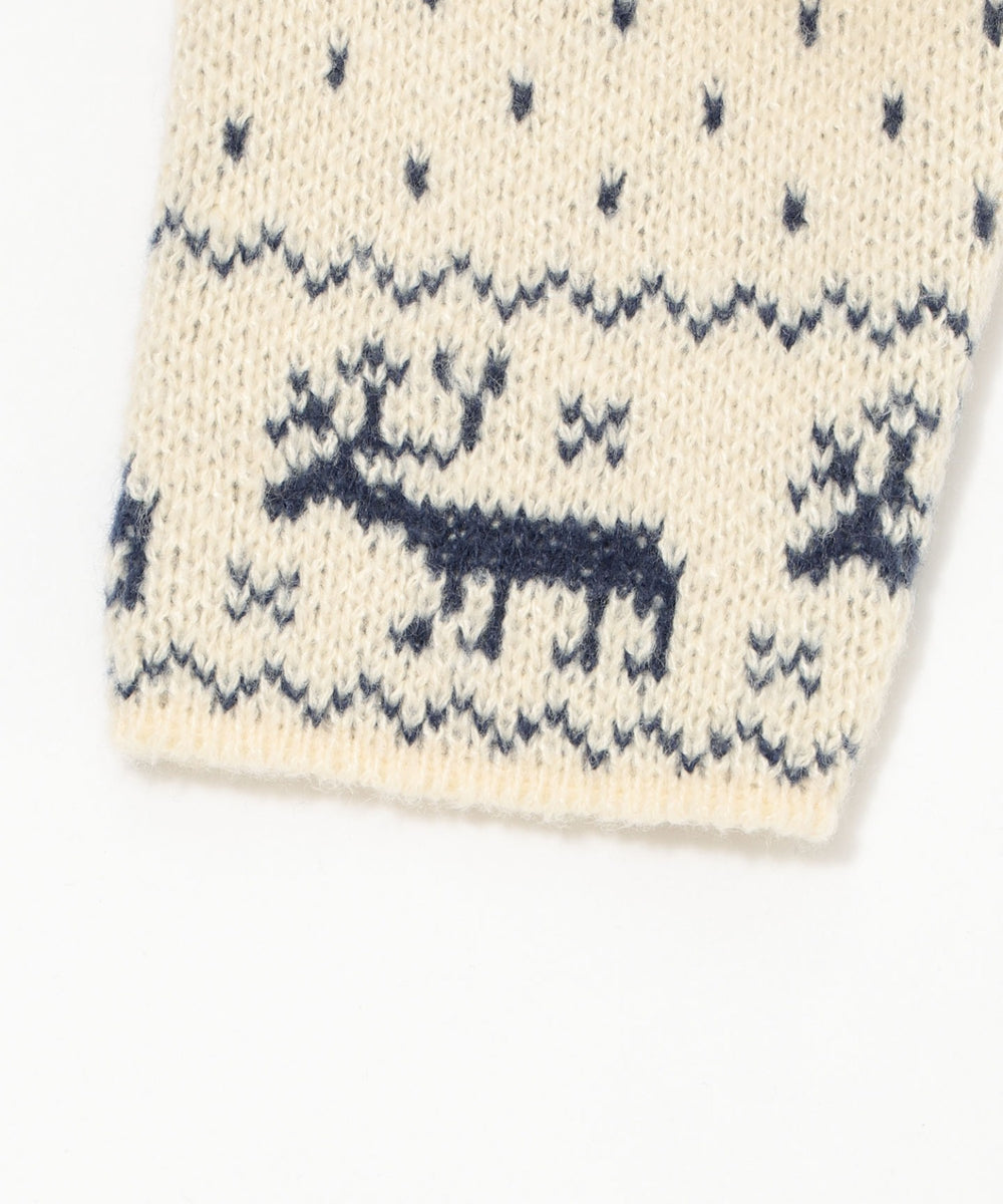 ユキガラダブルジップカーデ