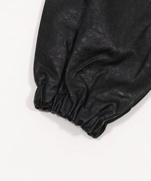 ファー襟付きPUブルゾン