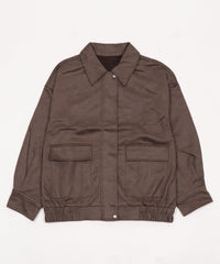 ヴィンテージスウェードステンカラーブルゾン