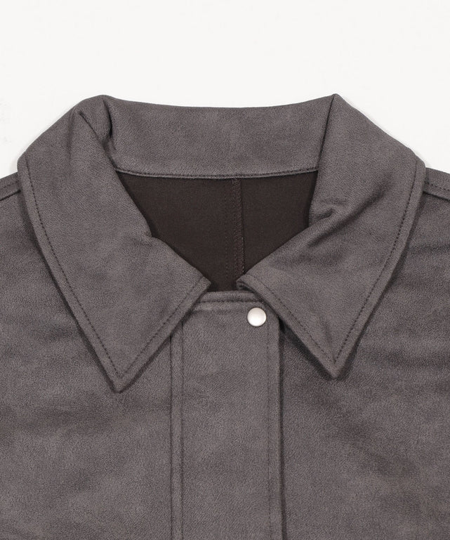 ヴィンテージスウェードステンカラーブルゾン