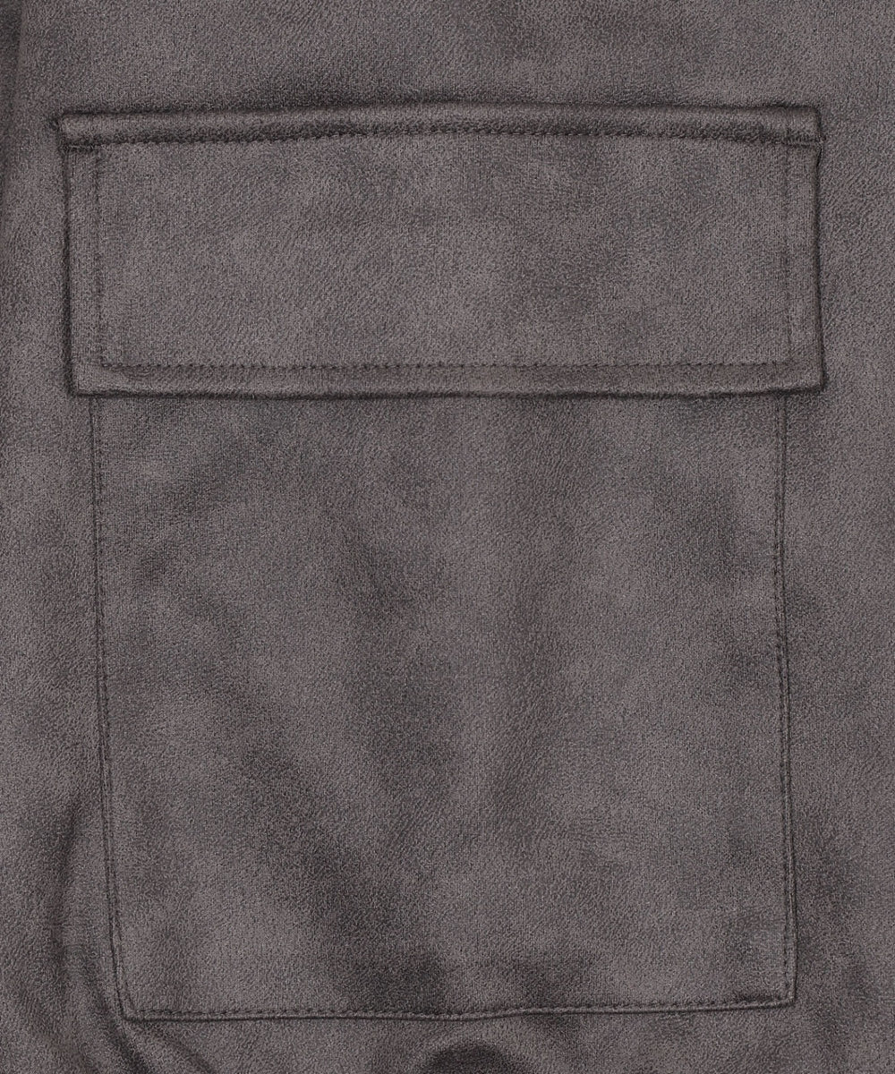 ヴィンテージスウェードステンカラーブルゾン