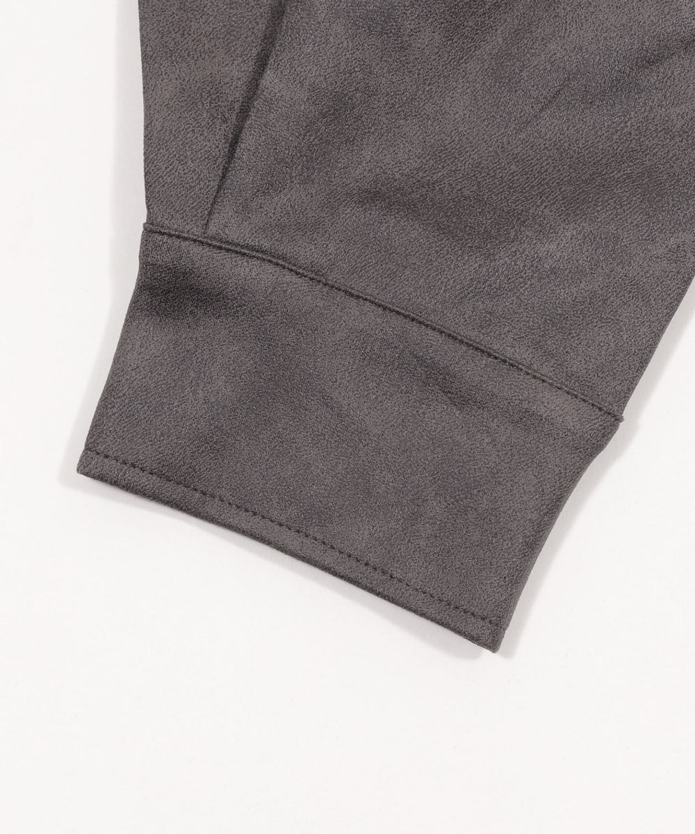 ヴィンテージスウェードステンカラーブルゾン