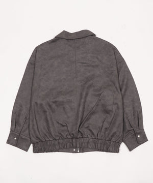 ヴィンテージスウェードステンカラーブルゾン