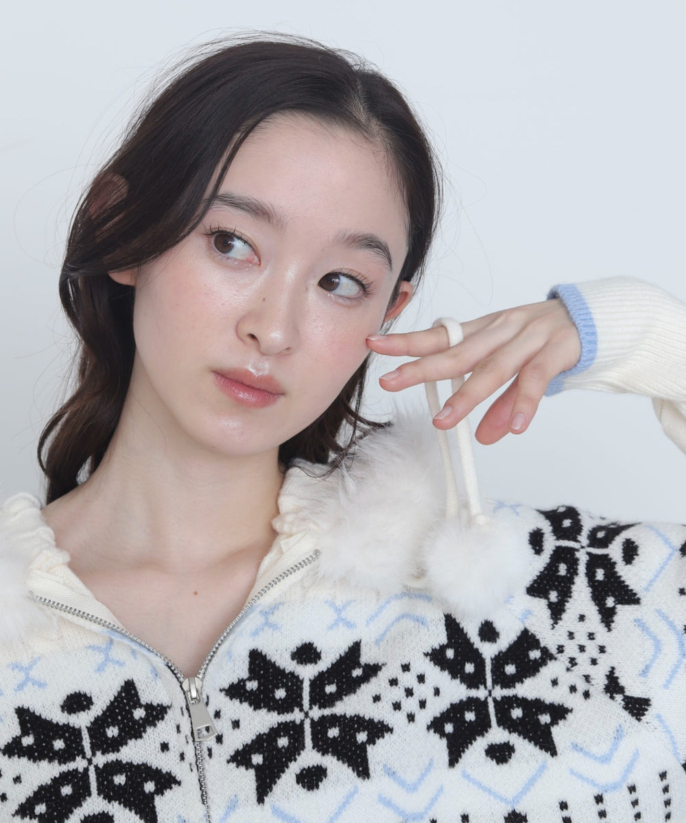 ホワイトアイボリー　モデル：163cm F着用