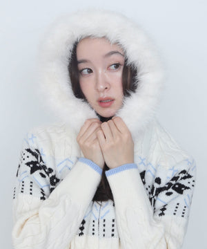 ホワイトアイボリー　モデル：163cm F着用