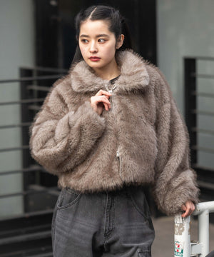 ブラウン　モデル：161cm F着用