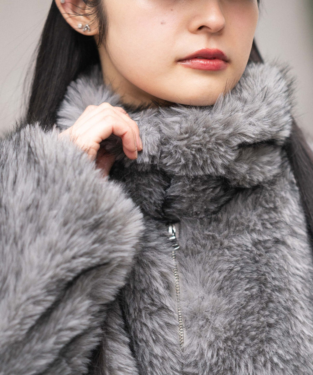 フェイクファーブルゾン