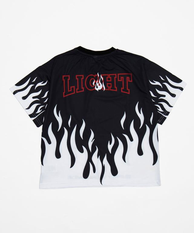 ファイヤパターンTシルバーパンツセット